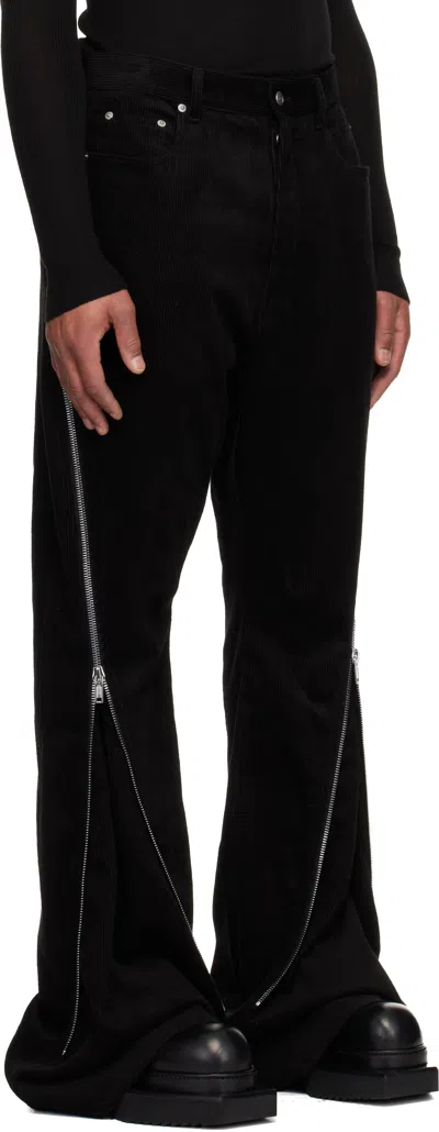 Rick Owens Black Concordians Bolan Banana Trousers In Black
