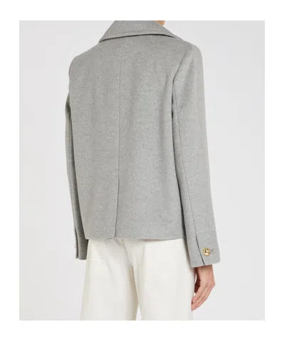 Marella Long-sleeved Jacket In Gray