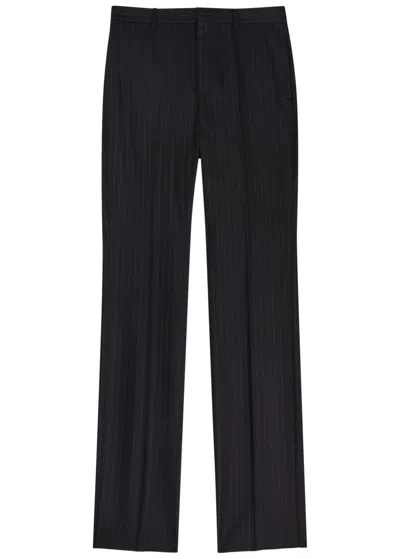 Givenchy Pinstriped Straight-leg Trousers In Black