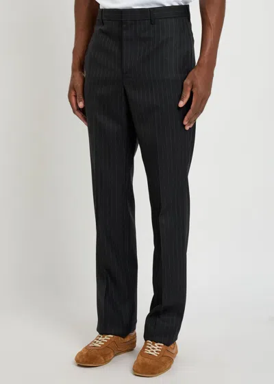 Givenchy Pinstriped Straight-leg Trousers In Black