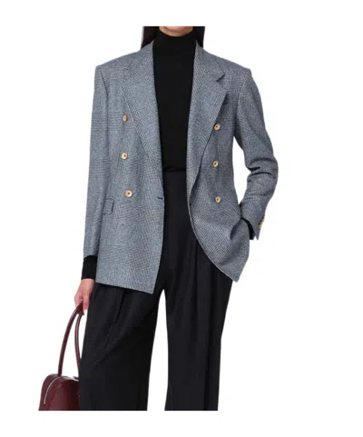 Tagliatore Double-breasted Blazer In Gray
