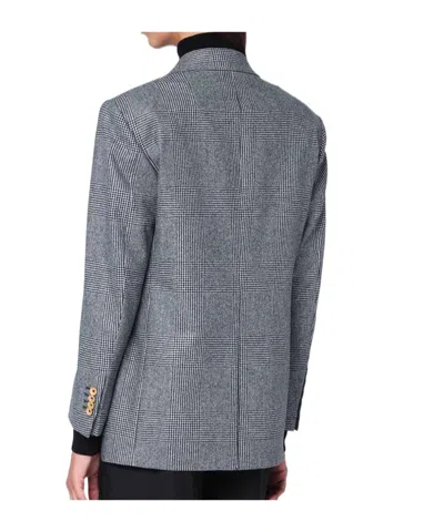 Tagliatore Double-breasted Blazer In Gray