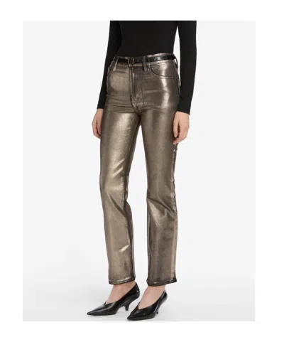 Frame The Reboot Crop In Champagne Coated In Multi