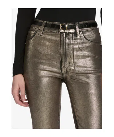 Frame The Reboot Crop In Champagne Coated In Multi