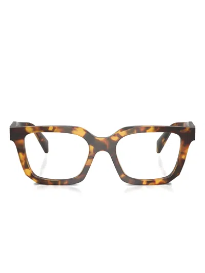 Prada Square-frame Tortoiseshell Glasses In Blue