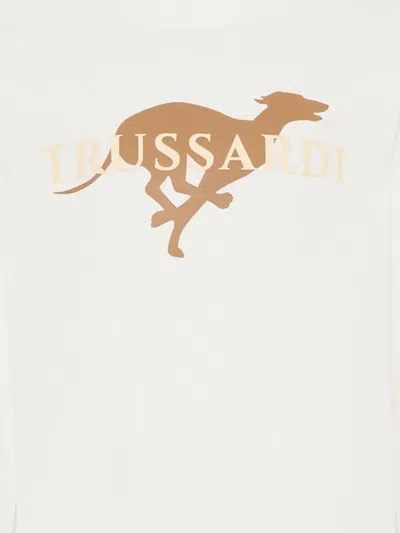 Trussardi Junior Long-sleeve Graphic T-shirt In White
