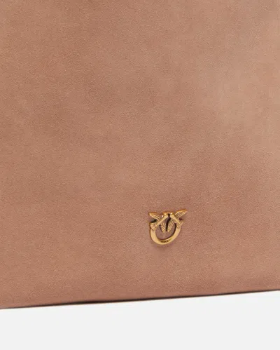 Pinko Pouch Bag With Love Birds Logo In Pink