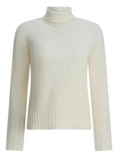 Drumohr High Neck Long Sleeve Knitwear Top In Neutral