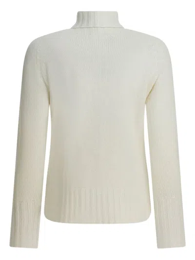 Drumohr High Neck Long Sleeve Knitwear Top In Neutral