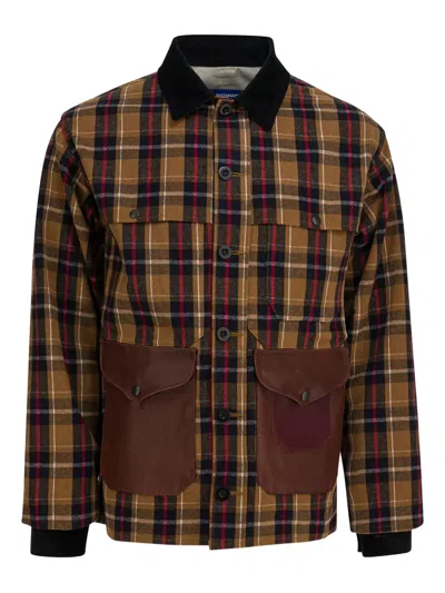 Junya Watanabe Lightweight Check Jacket Jackets And Coats Brown In Brown