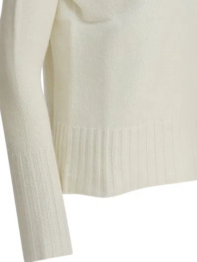Drumohr High Neck Long Sleeve Knitwear Top In Neutral