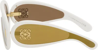 Loewe Lw40108i Anagram 25g Bianco Sunglasses