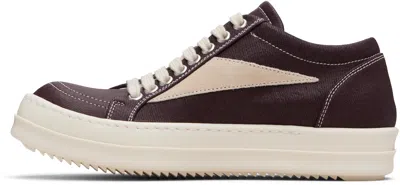 Rick Owens Drkshdw Burgundy Concordians Vintage Sneaks Sneakers In Burgundy