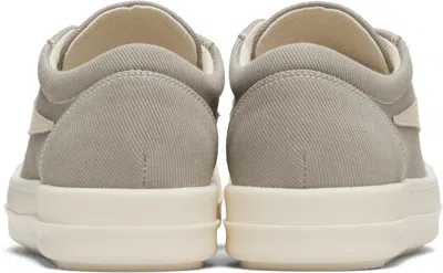 Rick Owens Drkshdw Taupe Concordians Laceless Vintage Sneaks Sneakers In Gray