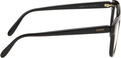 Loewe Black Slim Glasses In Black