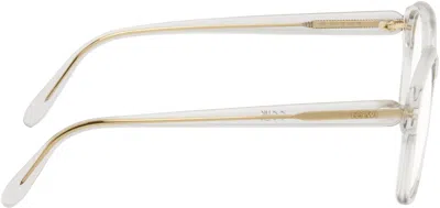 Loewe Transparent Slim Glasses In White