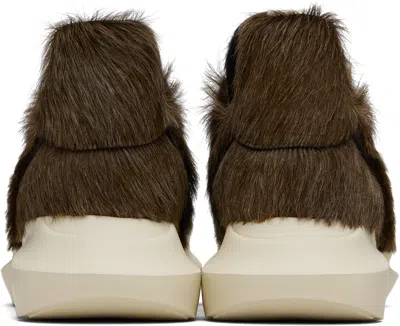 Rick Owens Brown Concordians Geth Runner Sneakers In Brown