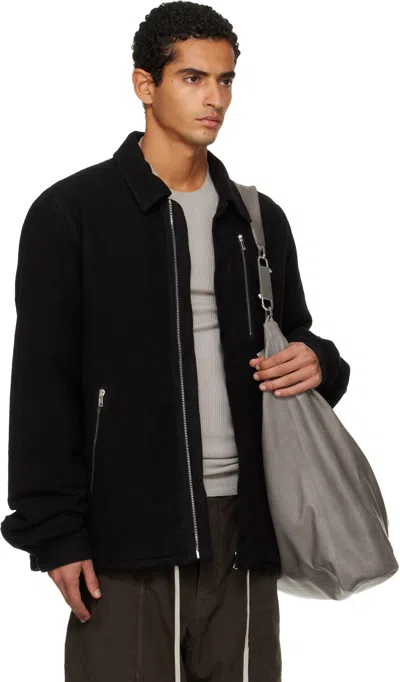 Rick Owens Drkshdw Concealed Zipfront Jacket In Black