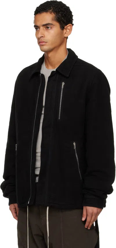 Rick Owens Drkshdw Concealed Zipfront Jacket In Black