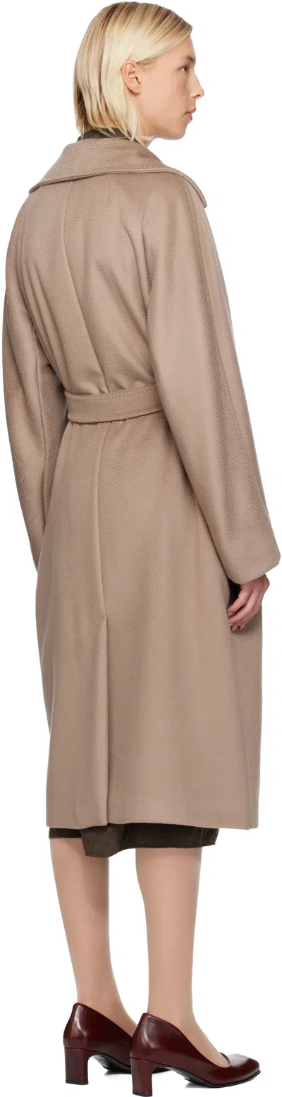 Weekend Max Mara Taupe Resina Coat In Brown