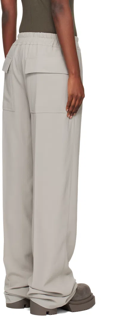 Rick Owens Off-white Concordians Dietrich Drawstring Trousers In White