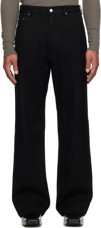 Rick Owens Black Concordians Geth Trousers In Black
