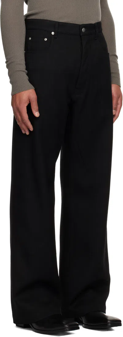 Rick Owens Black Concordians Geth Trousers In Black