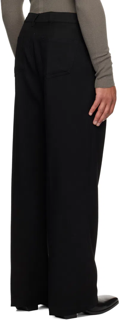 Rick Owens Black Concordians Geth Trousers In Black