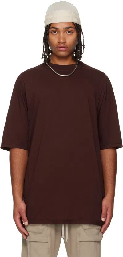Rick Owens Drkshdw Burgundy Concordians Jumbo Ss T-shirt In Burgundy