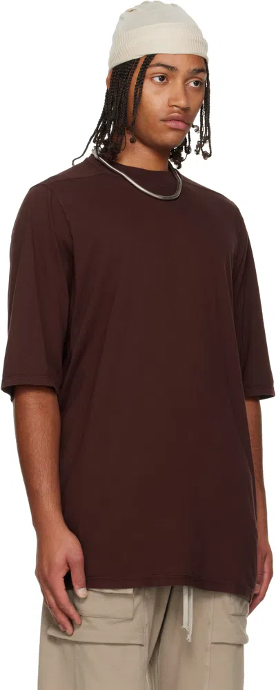 Rick Owens Drkshdw Burgundy Concordians Jumbo Ss T-shirt In Burgundy