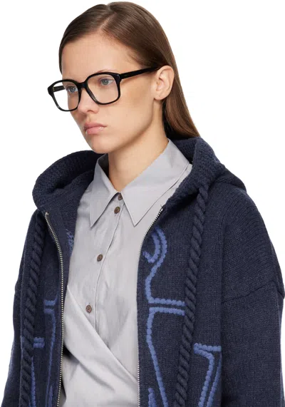 Loewe Black Slim Glasses In Black