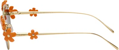 Loewe Gold Signature Sunglasses In Gold