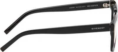 Givenchy Black Gv Day Rectangle Glasses In Black