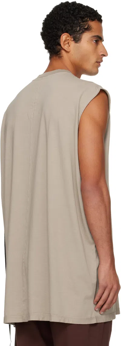 Rick Owens Drkshdw Taupe Concordians Tarp T-shirt In Neutral