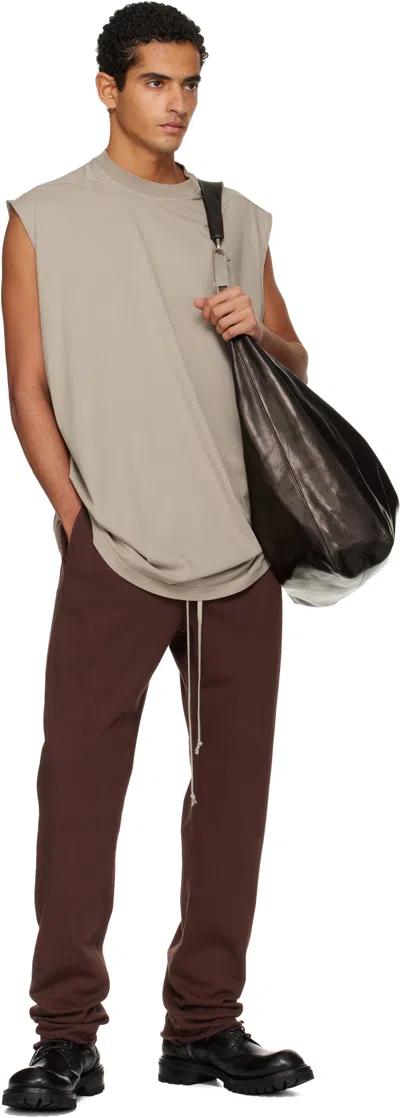 Rick Owens Drkshdw Taupe Concordians Tarp T-shirt In Neutral