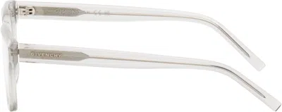 Givenchy Transparent Gv Day Rectangle Glasses In Gray
