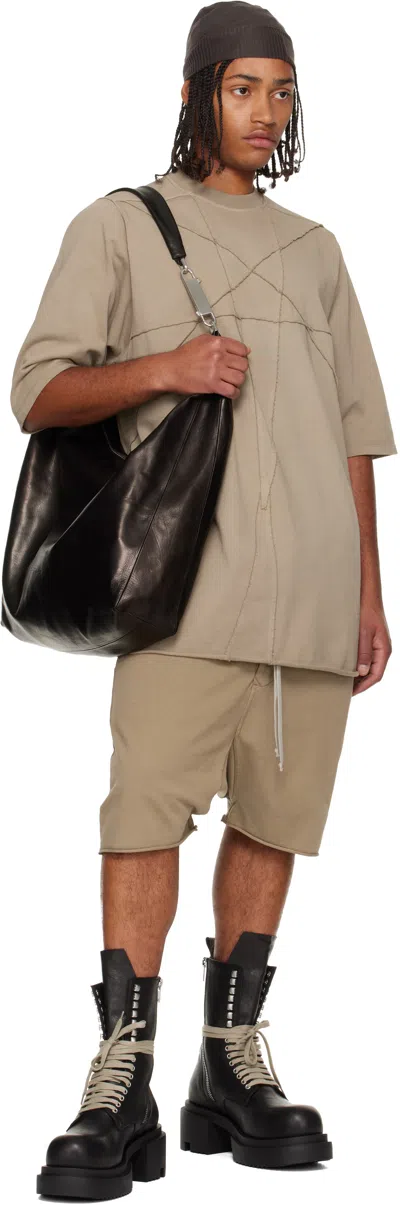 Rick Owens Drkshdw Concordians Jumbo Short-sleeve T-shirt In Neutral