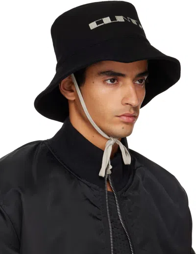 Rick Owens Drkshdw Black Concordians Gilligan Hat In Black