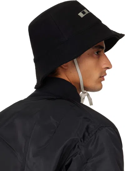 Rick Owens Drkshdw Black Concordians Gilligan Hat In Black