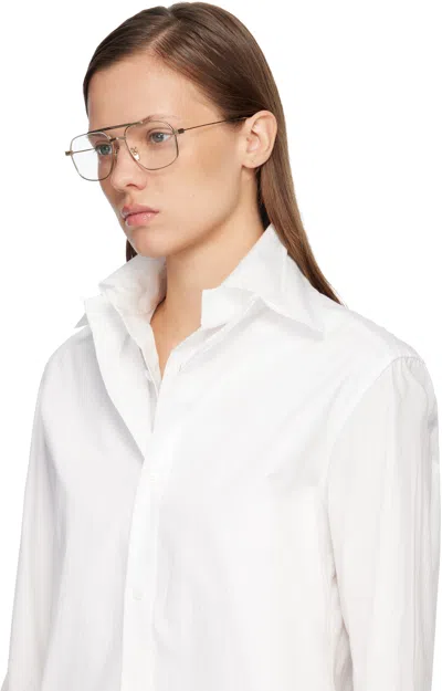 Givenchy Gold Gv Speed Glasses In Gold