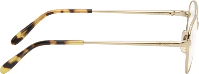 Loewe Gold Slim Glasses In Gold