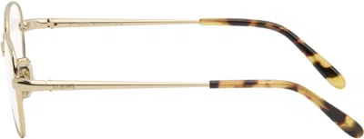 Loewe Gold Slim Glasses In Gold
