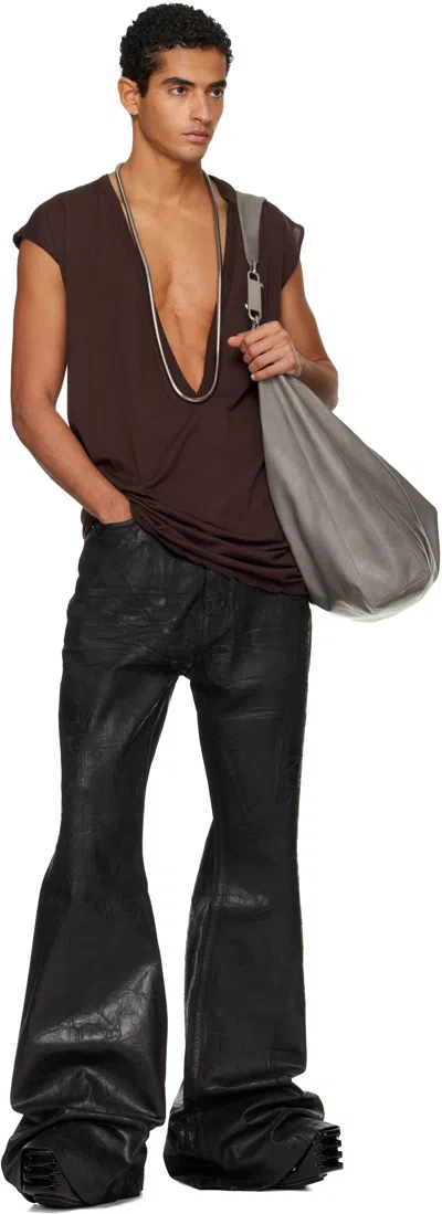 Rick Owens Drkshdw Burgundy Concordians Dylan T-shirt In Brown