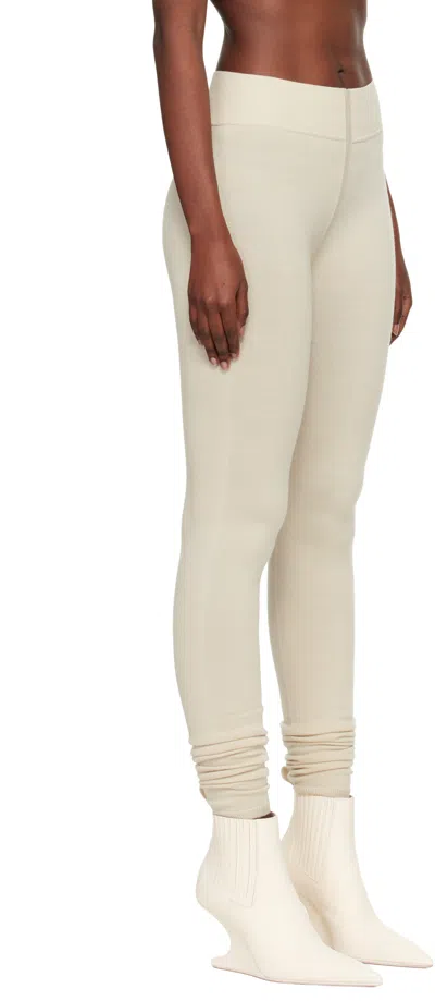 Rick Owens Off-white Concordians Runway Leggings In White
