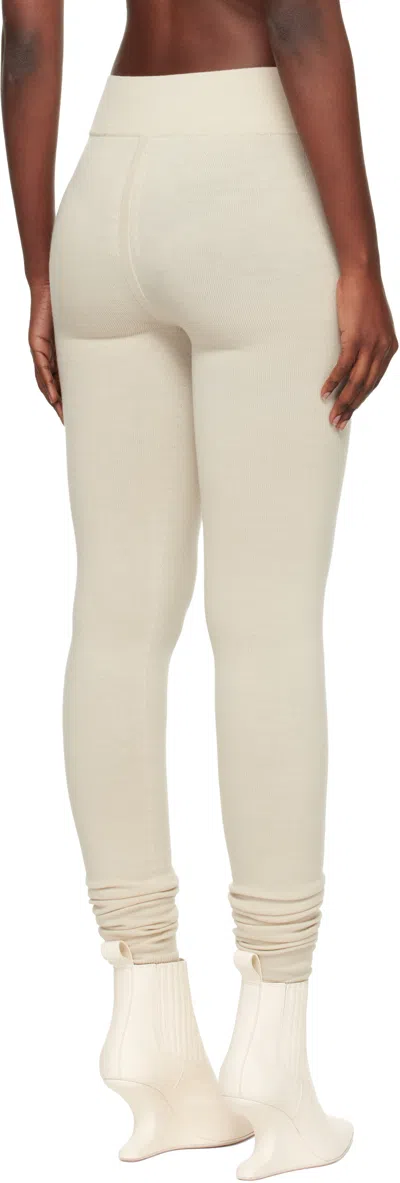 Rick Owens Off-white Concordians Runway Leggings In White