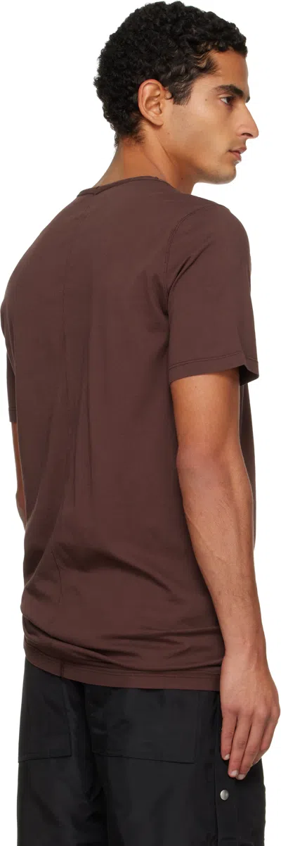 Rick Owens Drkshdw Burgundy Concordians Level T-shirt In Brown