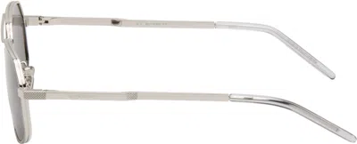 Givenchy Silver Gv One Sunglasses In Metallic