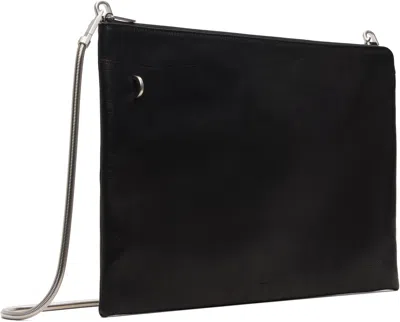 Rick Owens Black Concordians Beach Bag In Black