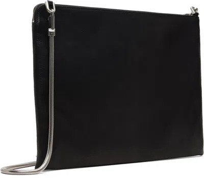 Rick Owens Black Concordians Beach Bag In Black