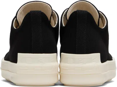 Rick Owens Drkshdw 20mm Sneaks Denim Low Top Sneakers In Black